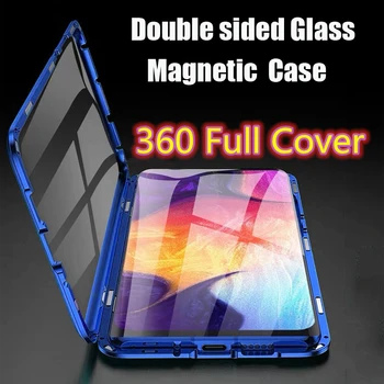 360 de Metal Cover Pentru Huawei Honor X30 Max Magnetic de Adsorbție Caz Pentru Onoare x30 Max rezistenta la Socuri Coajă de Sticlă Onoare X30 Funda Coque