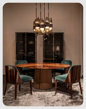 Lumina de lux masă rotundă villa post-moderne derm fidea de lux masă rotundă mobilier
