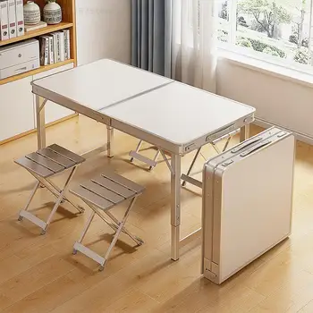 Pliere portabil masă mică, dreptunghiulară, de uz casnic simple masă și scaun