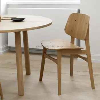 Lumina lux scaun în sala de mese acasă spatar scaun Nordic creativ designer din lemn masiv, scaun de luat masa magazin de cafea ceai lapte magazin