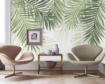 beibehang Personalizat, modern, nou Nordic mână pictat frunze de palmier plante tropicale tapet de fundal de papel de parede papier peint