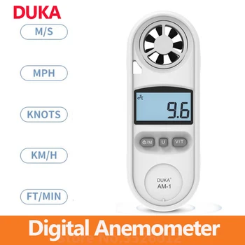 Duka Anemometru Digital de Măsurare a Vitezei Vântului Temperatura de Comutare Unitatea de Iluminare din spate Ecran LCD Viteza Vântului Metru