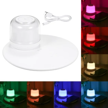 Lângă Lampă Sensibile Atinge Control Multicolor Schimbarea Estompat 15W Wireless RGB Lumina de Noapte pentru Camera de zi Dormitor