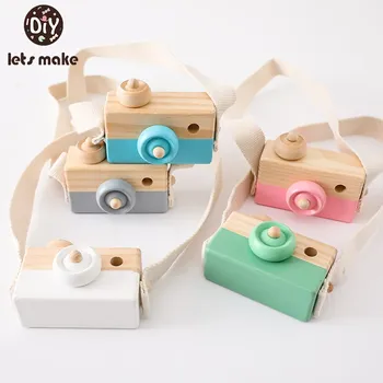 Hai sa Facem 1 buc din Lemn, Jucarii pentru Copii Camera de Moda Lemn Pandantive Montessori Jucării Pentru Copii din Lemn de Bricolaj Prezente Nursing Cadou Copil de Bloc