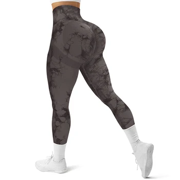 2023 fără Sudură Tie Dye Jambiere Yoga Pantaloni Scurți Femeie de Fitness Elastic Respirabil Hip-ridicare Sport de Agrement Dresuri Lycra Spandex