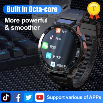 fabrica de vânzări 4g cota de bază Ceas Inteligent Android 10.0 ceas 6GB+128GB 4G, GPS, Wifi Inteligent Ceas Barbati Smartwatch cu Camera cartela Sim
