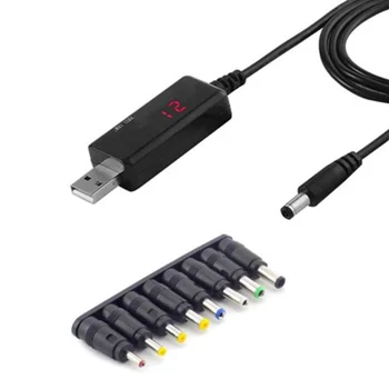 USB Boost Converter DC 5V la 9V 12V USB Step-up Converter Cablu + Conector Pentru sursă de Alimentare/Încărcător/Convertor de Putere