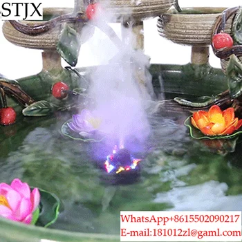 Fântâna curge apă stânci umidificare pulverizator accesorii iaz cu pesti feng shui mingea ornamente decorative de ceață filtru de