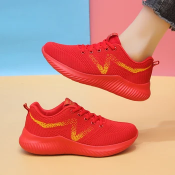 2023 Moda Respirabil Adidasi Pentru Femei Tenis De Mers Pe Jos În Aer Liber Adidasi Femei Ochiurilor De Tesatura Dantelă Femeie Pantofi Pentru Femeie Încălțăminte