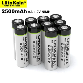 10BUC Liitokala 1.2 V AA 2500mAh Ni-MH Baterie Reîncărcabilă Pentru Temperatura Arma de Control de la Distanță jucărie Mouse-ului Ventilator Electric Baterii