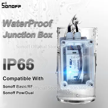 Sonoff IP66 rezistent la apa Cutie de Joncțiune Caz Impermeabil rezistent la Apă Shell Support Sonoff de Bază/RF/Dual/Pow pentru Pom de Crăciun Lumini
