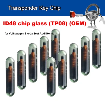 NOI 20/30/50/100buc ID48 ID 48 transponder Cheie Auto cu Cip Blank OEM Auto Transponder Chip de Sticlă Debloca Chip Pentru Au*di V*W