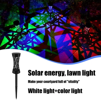 LED-uri Lumina Solara rezistent la apa Peisaj Spoturi 2 Moduri de Culoare RGB Decor Colorat Pentru Curte Pasarelă Grădină cu Gazon