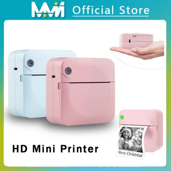 Portabil Mini Printer Termic de Imprimare Autocolant Wireless Inkless Mini Buzunar Imprimanta Etichete Auto-adezive Printer Imprimantă Foto