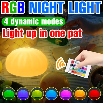 LED DC5V Lumina de Noapte Pentru Dormitor Halloween USB Decor plin de culoare Lumina RGB de Animale Drăguț desen Animat Atmosfera Noptieră Lampa de Birou