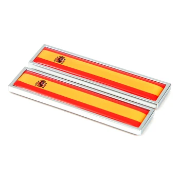 1 Pereche Spania Drapelul Național Metal Masina Autocolante Auto De Styling, Accesorii Pentru Motociclete Etichetă Insigna Emblema Autocolante Auto