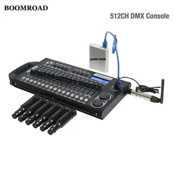 512ch DJ DMX Controler cu Led-uri de Iluminat Etapă Efect Reîncărcabilă, fără Fir Dmx512 Receptor Profesionale Comerciale de Lumina