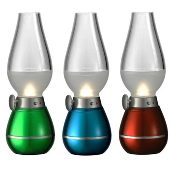 Nostalgia CONDUS măsurarea intensității luminoase de Control Lampă Kerosen Suflare Creative Veioza Antic Kerosen LampTable Lampă de Birou LED-uri Lumina de Noapte