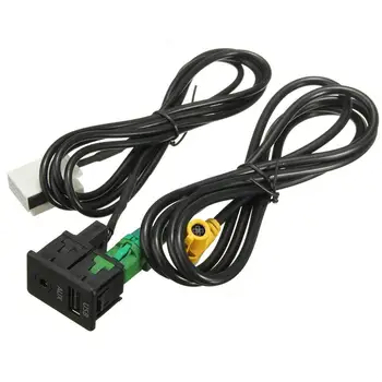 Comutator +Cablu Adaptor USB Aux Comutator si cablu USB Cablu Adaptor Pentru BMW seria 3 seria 5 E87 E90 E91 E92 X5 X6 Negru