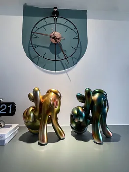 Nordic Home Decor Minimalist Art Gest Statuie De Lumină Lux Living Decoratiuni Accesorii Desene Animate Sculptură Figurine