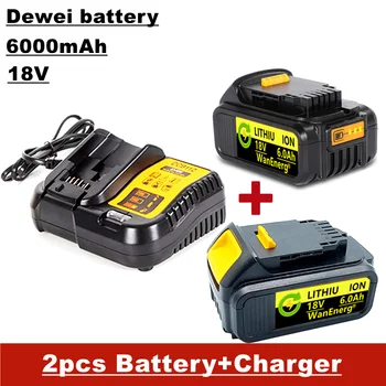 18V instrument de putere baterie, 18v/20v baterie de rezervă, de 6000 MAH, pentru dcb180 dcb181 dcb182 dcb201 dcb201-2 dcb200-2 dcb204-2 L50