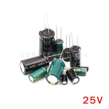 10BUC 25V820uF 820UF 25V Plug-in de Aluminiu Electrolitic Condensator