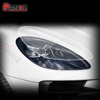 2X Pentru Porsche Macan 2018-2023 TPU Masina Faruri Folie de Protectie Transparenta Anti-scratch Repair Autocolante de Exterior Accesorii