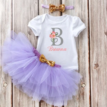 Nume personalizat Fetita Haine de Imprimare Personalizat Numele Bodysuit 13-24m Copilul Nou-Născut Elemente de Moda Body