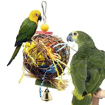 2 buc Pasăre Jucarii Papagal Accesorii de Mestecat Jucării צעצועים Cușcă de Crăciun Articole Pour Animaux De Compagnie Vogel Speelgoed