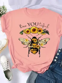 Albine Florale Flori Scrisoare 90 T Haine Îmbrăcăminte Graphic Tee Doamnelor Moda de sex Feminin Casual cu Maneci Scurte pentru Femei de Imprimare T-shirt