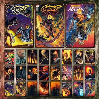 Ghost Rider Metal Poster super-Erou cu numele de Cod Sub Marvel Comics Metal Semne Film Tin Semne Decorative din Tablă pentru Decor Camera