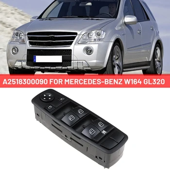 1 Pachet de Ridicare a Geamului Electric al Geamului ABS Negru Ușor de instalat A2518300090 Pentru Mercedes-Benz W164 GL320
