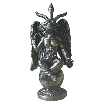 Satanic Idol Baphomet Sculptura Meditație Zen Magic Wing Capra Statuie Rasina De Artizanat Religios Ornamente Decor Acasă O