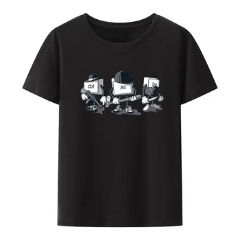 Computerul Mafia Amuzant Bărbați Femei T-shirt Hipster Model Grafic Tricouri Umorului Liber Strada de Moda Camiseta Hombre Casual Noutate