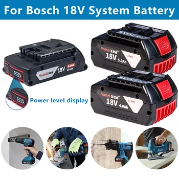 Pentru Bosch 18V Electric masina de Gaurit cu Acumulator 2.0/4.0/5.0/6.0 Ah Baterie Litiu-Ion Reîncărcabilă Portabil Înlocuire Baterie de Rezervă