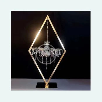 Rafinat Cristal Moderne De Metal De Aur Florale Nunta Sticla Cu Bomboane Suport Pentru Partid Decor De Masă