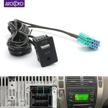 Bord masina Flush Mount Port USB Panou Comutator pentru Kia Soul Radio CD AUX Interfata Extensie Cablu Adaptor pentru Hyundai PA710S