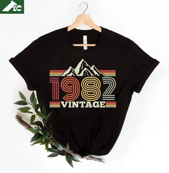 Drumeții montane 1982 a 40-a Aniversare Cadou Amuzant tricou 100% bumbac topuri unisex haine de sex feminin Supradimensionat Tricou casual streetwear