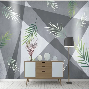 wellyu gazete de perete home decor Personalizat tapet HD Nordic geometrice puzzle frunze de fundal de perete papier peint unul dintre un fel