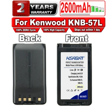 HSABAT 2600mAh KNB-55L Baterie pentru Kenwood TK-3360 TK-3160 TK-2170 KNB-57L TK-3173 TK-3170 TK-2360 NX-320 TK-3140 TK-2160