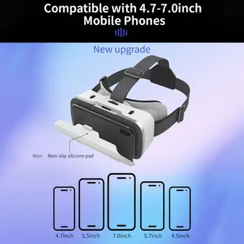 SC-G15 Profesionale VR Ochelari 3D Ergonomic cu Gaura de Răcire montat pe Cap Casca Ochelari VR Imagine Clară