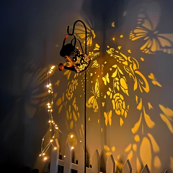 Solar Udare Poate Lumina Fluture Agățat Cascada Lampa Impermeabil În Aer Liber, Decoratiuni De Gradina Curte Pridvor Gazon Peisaj Lampa