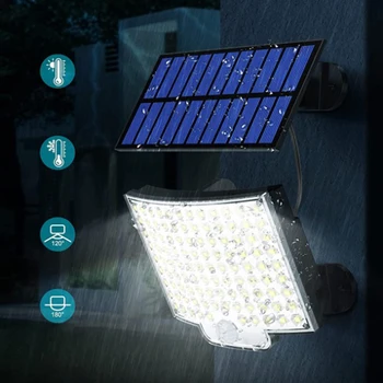 Solar LED Lampă de Perete Split Corpul Uman Senzor de Lumina Solară lumina Soarelui Lumini de Stradă în aer liber de Iluminat de Urgență pentru Gradina