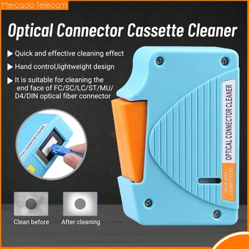 Fibre Termina Curățarea Feței Cutie SC/FC/LC/ST Conector Instrumentelor de curățare cu Flanșă de Curățare Curat Casetă