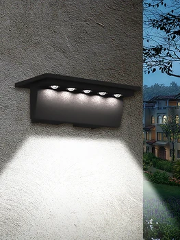2 buc/Pachet Solar Lumini de Perete în aer liber, Balcon Iluminat rezistent la apa Lampa Solara de Gradina Decor Solar Alimentat Strada Lampa