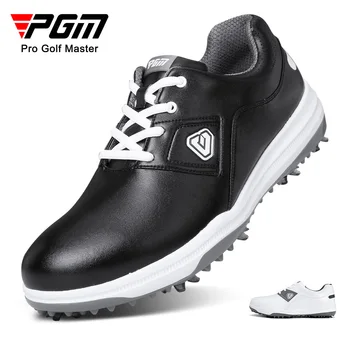 PGM Barbati Pantofi de Golf cu Crampoane Detașabile Mini-proof Impermeabil pentru Bărbați Adidași Dantela-up Pantofi de Sport XZ178