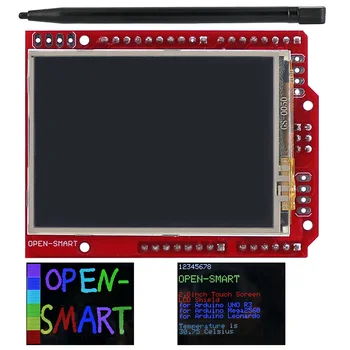 2.4 Inch TFT Ecran LCD Shield Ecran Tactil Modulul de Bord Senzor de Temperatură LM75 +Stilou pentru Mega2560 Și Compatibile pentru Arduino