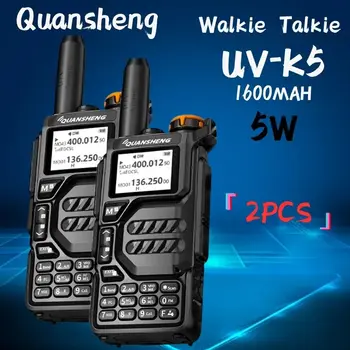 Quansheng de Emisie-Receptie UHF VHF UV-K5 50-600MHz Aer Band DTMF Scrambler Tip C Încărcător Wireless Frecvență Copia NOAA Radio FM