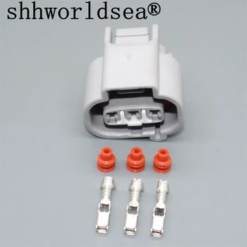 shhworldsea DJ7035B-2.2-21 mașină de sârmă de sex feminin cablu rezistent la apa teaca 3 pini conector auto priza includ terminale