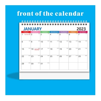 2 BUC. Calendar de Birou Permanent Flip Calendar Ridice Calendar, Cu Gol Blocuri de B